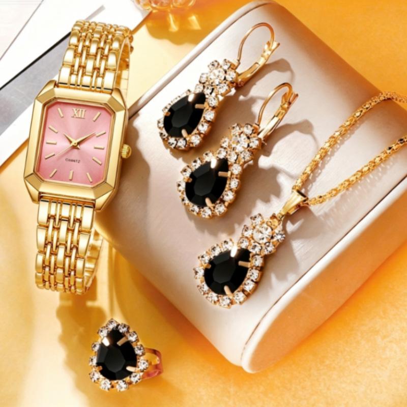 Fashion Diamond Bracelet Watch Cornucopia Roman Square Quartz Wrist Watch Women factory direct price