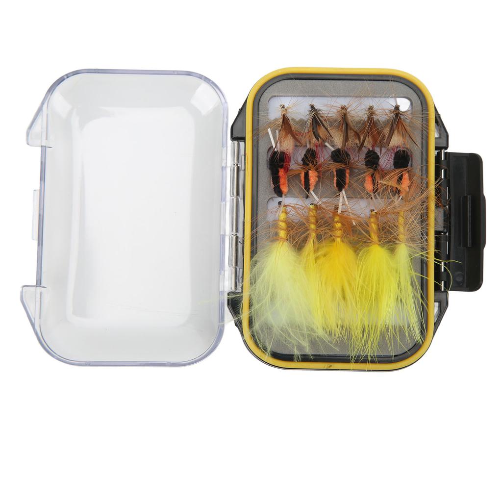 30Pcs Fly Fishing Flies Simulated Vibrant Colors Fly Fishing Lures Set for Outdoor Traveling