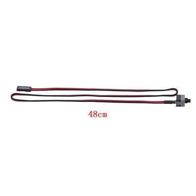 PC Stromkabel 48cm 2 Pin SW Kabel Ein Aus Reset Druckknopf ATX Desktop Computergehäuse Mainboard Schalterkabel