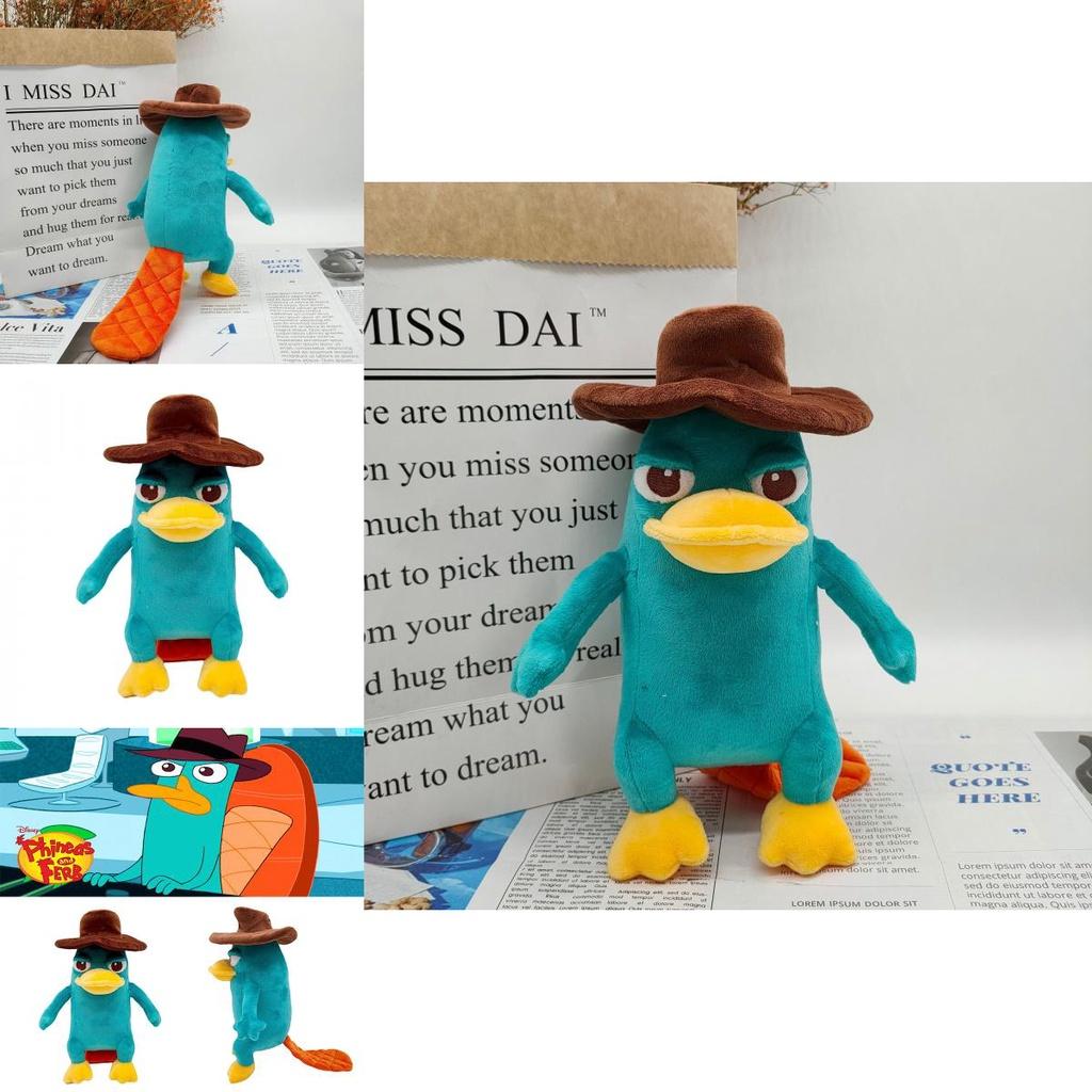 9.8in Perry The Platypus Plush Doll Soft Stuffed Animal Toy Kids Xmas Gift