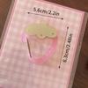 Hollow Strawberry Carabiner Climbing Buckle Acrylic Charm Sweet Bag Pendant Scrapbook Ita Bag Decor Accessories Creative Gift