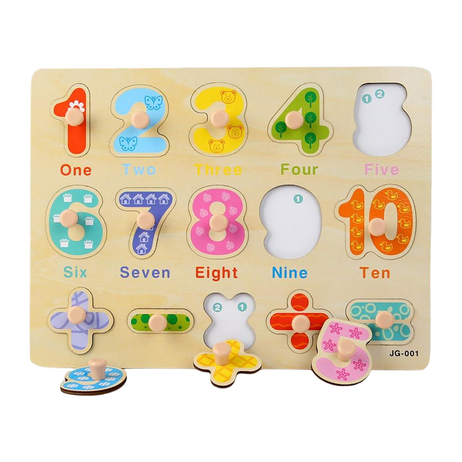 Wooden Jigsaw Puzzle Preschool Educational Activity Sorting Preschool Learning