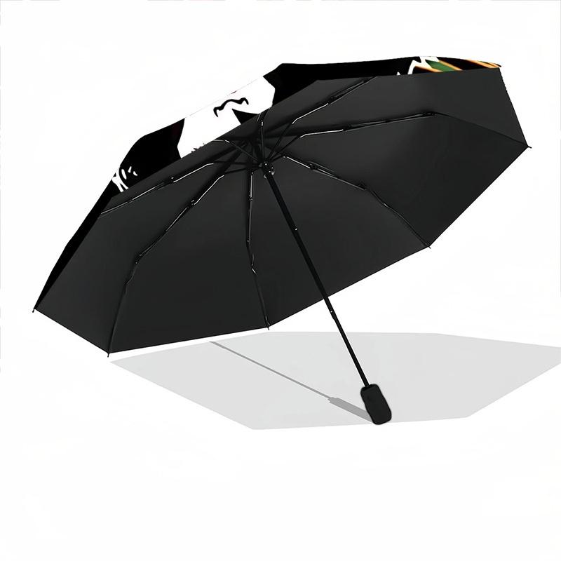 1PC KISS Faces Automatic Open/close Folding Portable Umbrella  with 8 Rib Structure for Women/Men, All-Season Use   0901122
