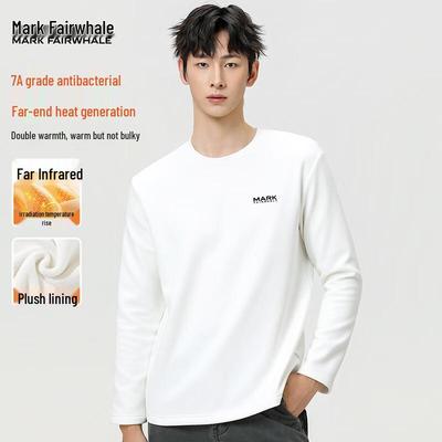 Men's Fleece Lined Round Neck Long Sleeve Thermal T-shirt