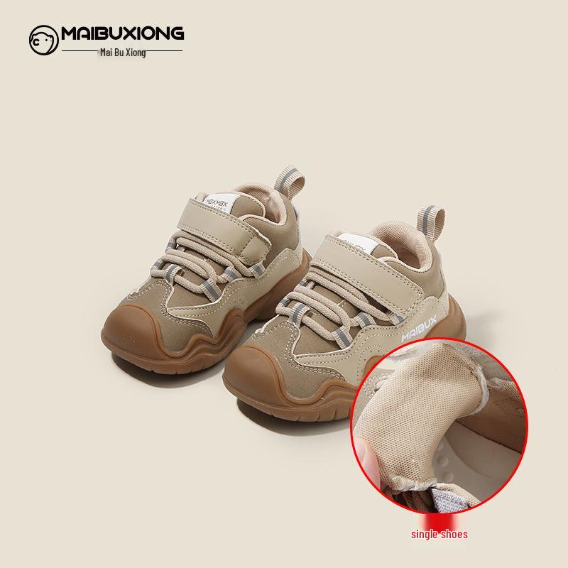 Buty sportowe dla malucha: Nowe jesienno-zimowe trampki z aksamitnym podszyciem dla niemowląt, dziewczynek i chłopców.