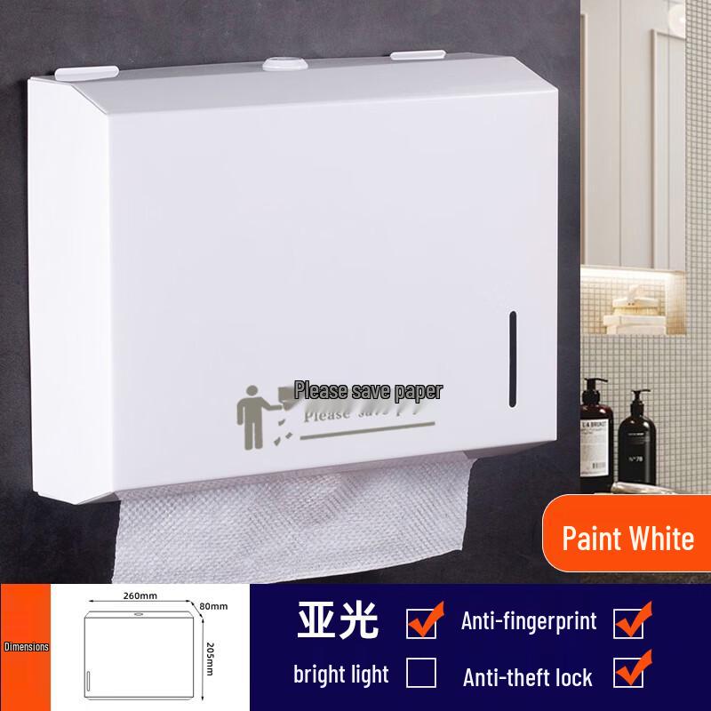 HANYOU Stainless Steel Wall-Mounted Toilet Paper Holder with Hook