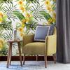 1pc Forest Peel And Stick Floral Wallpaper Palm Banana Leaf Design Removable Waterproof White/Green/Yellow Boho Home Decor