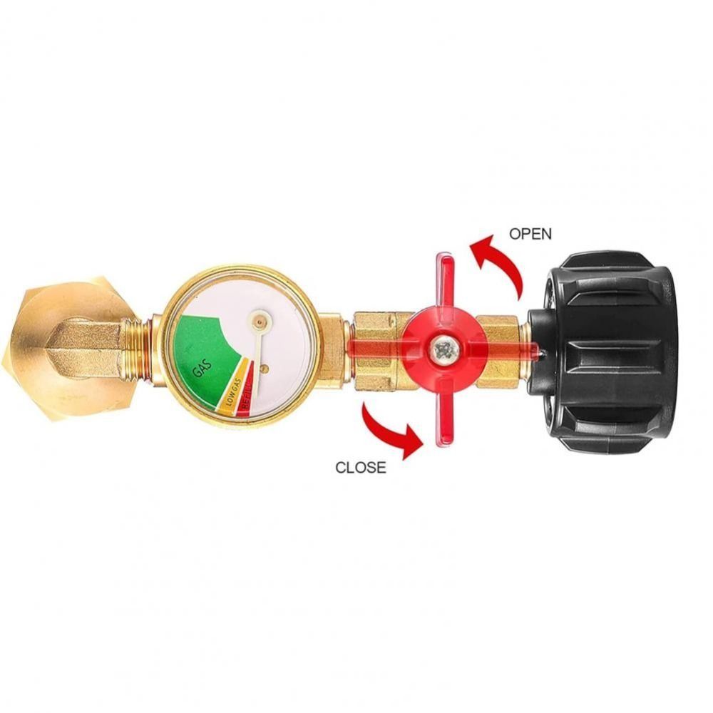 Leak-proof QCC1 Propane Refill Adapter Adjustable Propane Refill Elbow Adapter  Outdoor