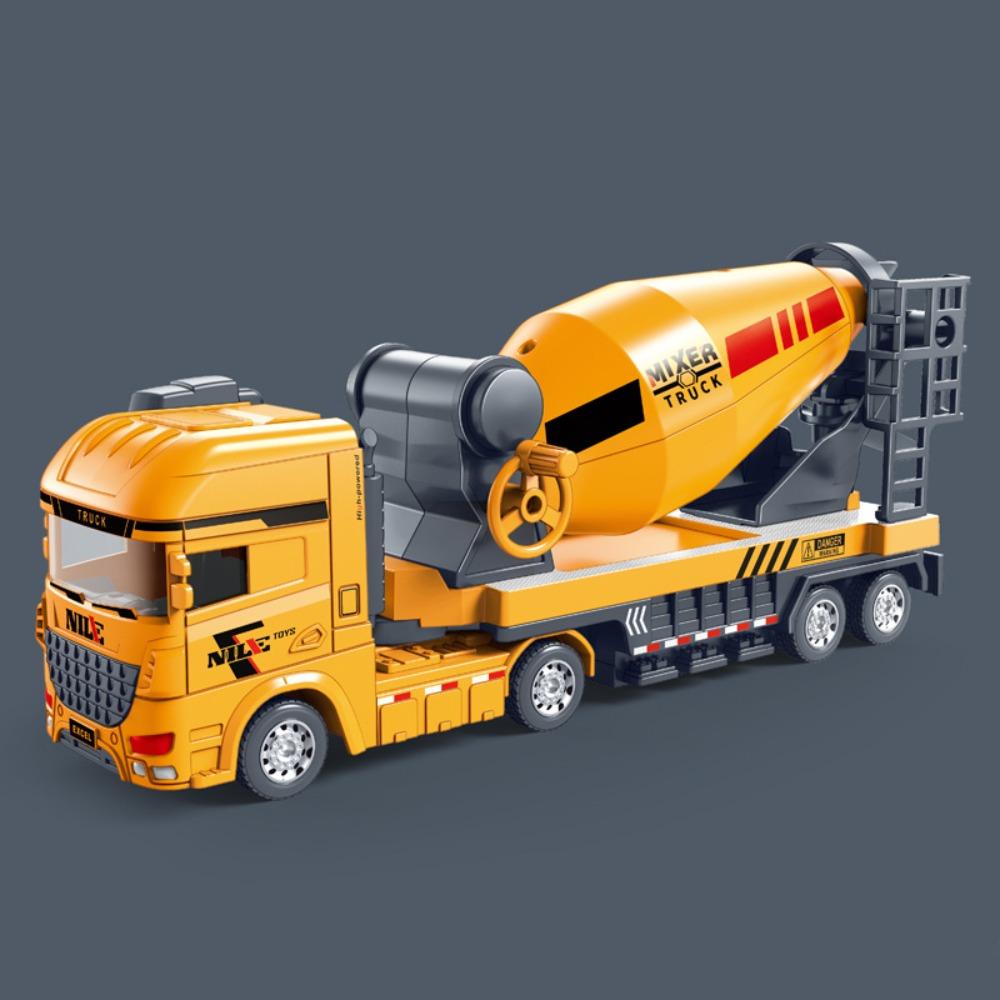 Truck Car Engineering Truck Model Simulation Mixer Truck Toys Excavator Model Toy  For Children