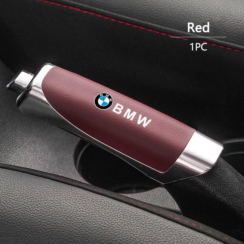 AAAOT1 ABS 12.5x3.3cm Car Anti-Slip Handbrake Grip Protector Cover For BMW M Emblem E46 E36 E34 F10 E90 F30 E60 F30 E53 E30 E92 E87