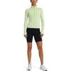Under Armour Camisa Fitness Manga Longa Gola Alta Secagem Rápida Cor Sólida Feminina Tops Verde 1379349-383