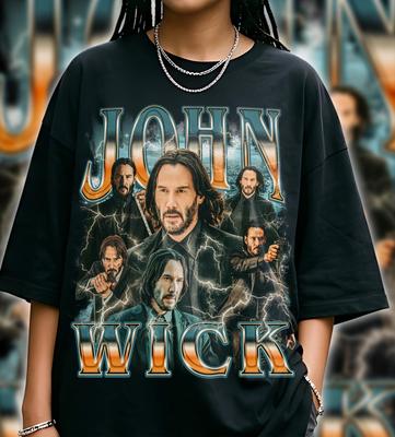 John Wick T-Shirt | Baba Yaga Shirt | Actionfilm Tee | Assassinen Streetwear | Keanu Reeves Wick Grafik Shirt
