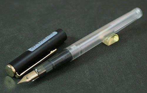 Quitera Hiace Neo Fountain Pen, Clear Gold and Black, Sella Fountain Pen, 11-8026-220