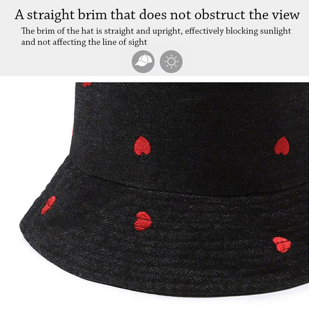 Bob en denim pliable chapeau de plage chapeau Panama d'été pour femmes