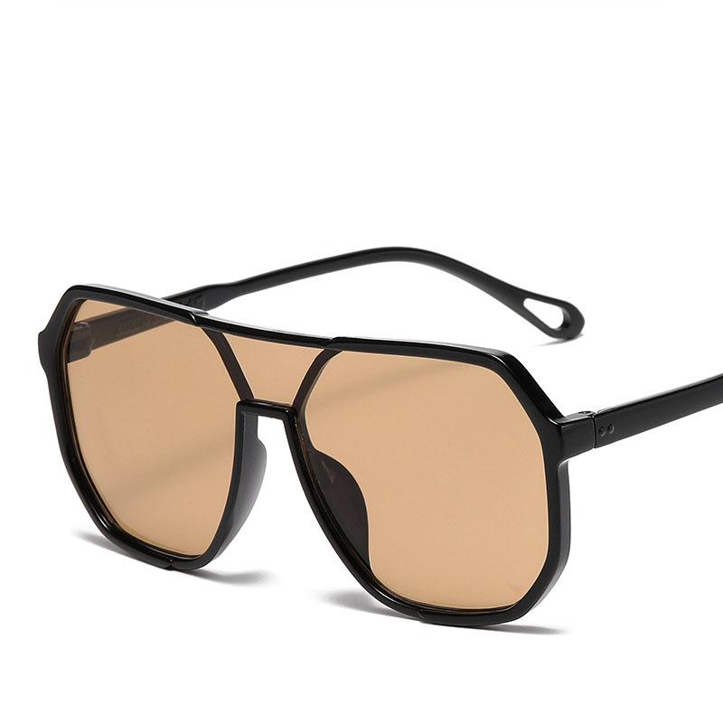 

Неполяризованные большие солнцезащитные очки для женщин и мужчин Новые уникальные цельные модные солнцезащитные очки Панк-очки Трендовые женские