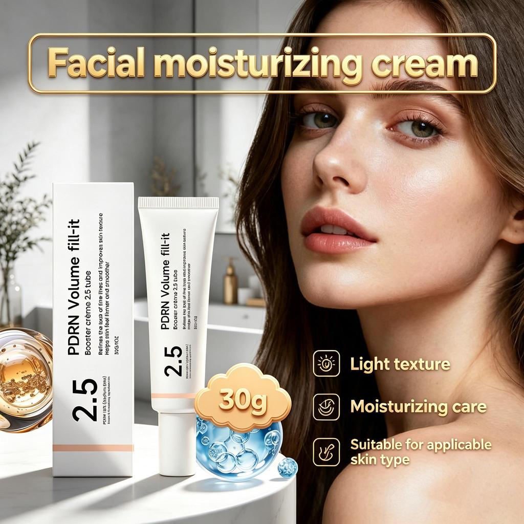 Facial Moisturizing Care Cream, Light Texture, Gentle Skin-friendly Cream, All-weather Moisturizing Care, Daily Basic Facial Skin Care 30g
