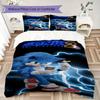 Neon City Sonic Threepiece Set Without Core 1 Duvet Cover 2 Pillowcase Without Core Bedding Set Christmas Birthday Gift