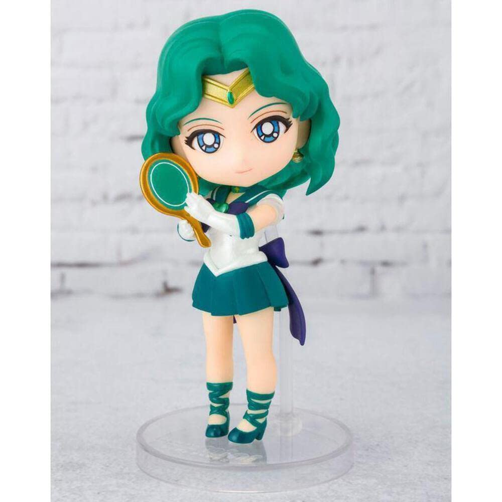 TAMASHII NATIONS Figuarts mini Sailor Moon Super Sailor Neptune 90mm painted movable figure BAS60991 -Eternal edition- Approx. PVC&ABS