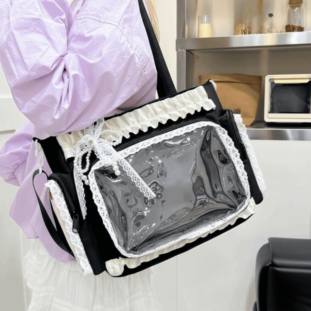 Ballett-Lolita Durchsichtige Umhängetasche Schleife Anime Umhängetasche Neue Tragetasche Partys