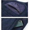 Polar Fleece Vest Man's Autumn and Winter Outdoor Sports and Leisure Stand-up Collar Vest Teddy Fleece WaistJacket Sleeveless Fleece