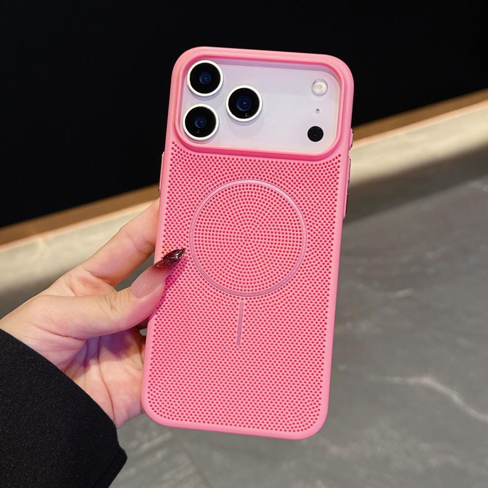 Heat Dissipation Mesh For Magsafe Phone Case For iPhone 17 Air 16 15 14 Plus 13 12 Pro Max 17ProMax 17Pro Wireless Charge Cover