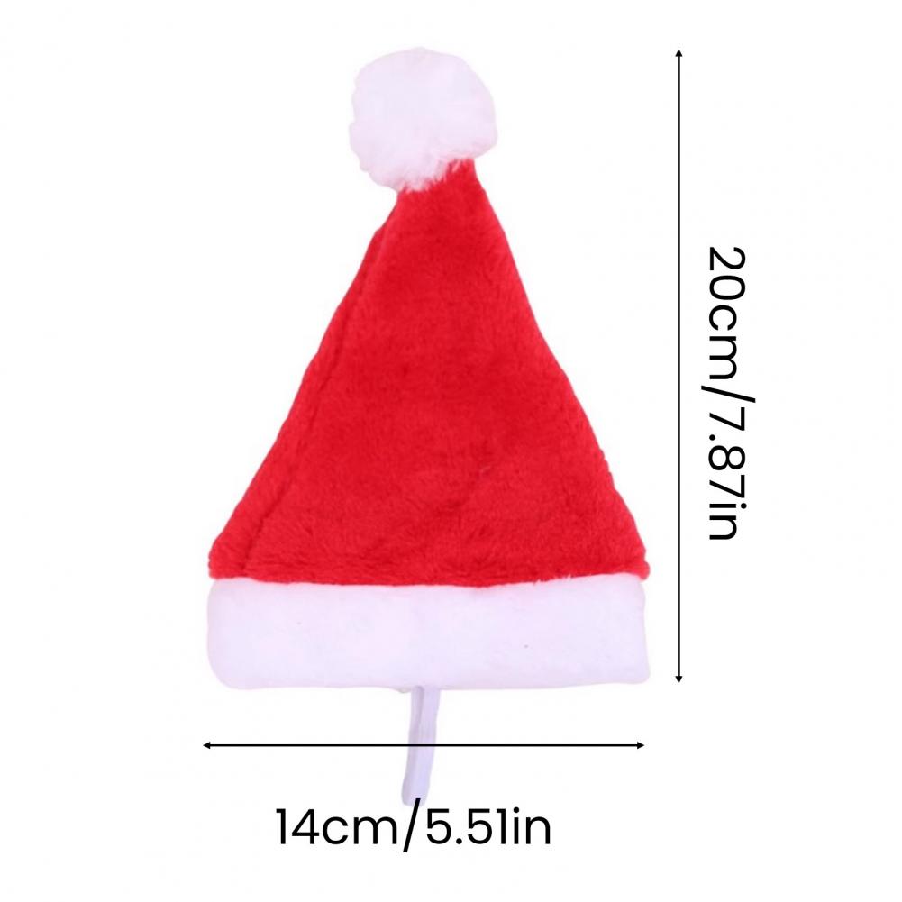 Festive Pet Accessories Cat Dog Christmas Costume Festive Pet Christmas Hat Scarf Set for Dogs Cats Fluffy Winter for Holiday