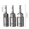 Hexagon Drill Bit Socket Set Hex Head Socket Set For Drill 3 Pieces High-Strength Repairing Power Hand Tool Replacement Parts