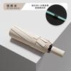 High-value three-fold 11-bone automatic umbrella, weather and rain dual-purpose vinyl sunscreen reinforcement, wind-resistant high-end umbrella