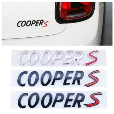 1Pc NEW 3D ABS COOPER Letter Logo Emblem Decal Rear Trunk Badge Sticker for R55 R56 F56 R50 R52 F55 R53 Accessories