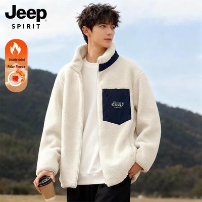 JEEP SPIRIT Men's Winter Fleece Lined Stand Collar Jacket