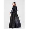 Halloween's New Black Mystery Queen Dress, Gorgeous Vampire Costume, Prom Party Costume