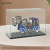 Black Storage Box 10704 Display Box Transparent Parts Children'S Assembled Building Block Toy Figurine
