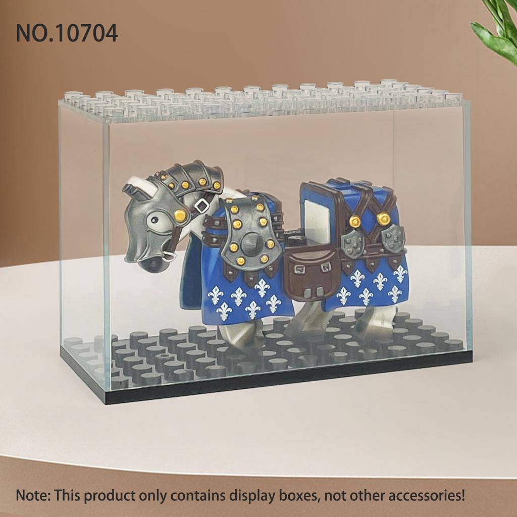 Black Storage Box 10704 Display Box Transparent Parts Children'S Assembled Building Block Toy Figurine