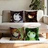 Serial Experiments Lain Pillow Case Square DoubleSided Printing Short Plush Sofa Cushion Cover Bedroom Bedside Pillow