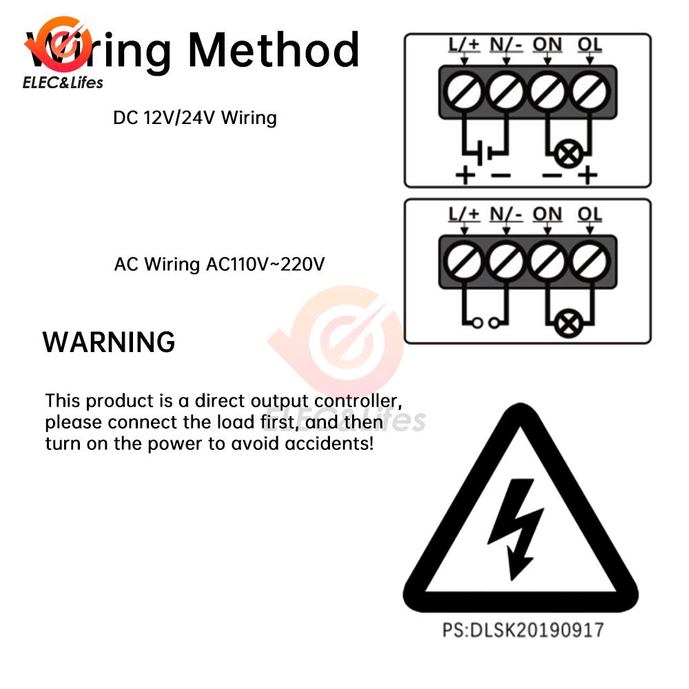 W1111 1.17 inch LCD Display Microcomputer Time Controller AC 111V 111V Dual Digital 1111~9999 Seconds Time Delay Switch