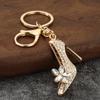 High Heels mit diamantbesetztem Schlüsselanhänger für Damen-Gepäckhaken und Zubehör