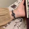 Black Beaded Highend Bracelet Exquisite Chinese Style Resin Stone