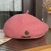 Wool Beret Women'S Versatile Face Small Three-Dimensional Stylish Bud Hat Japanese Literary And Artistic Painter Hat