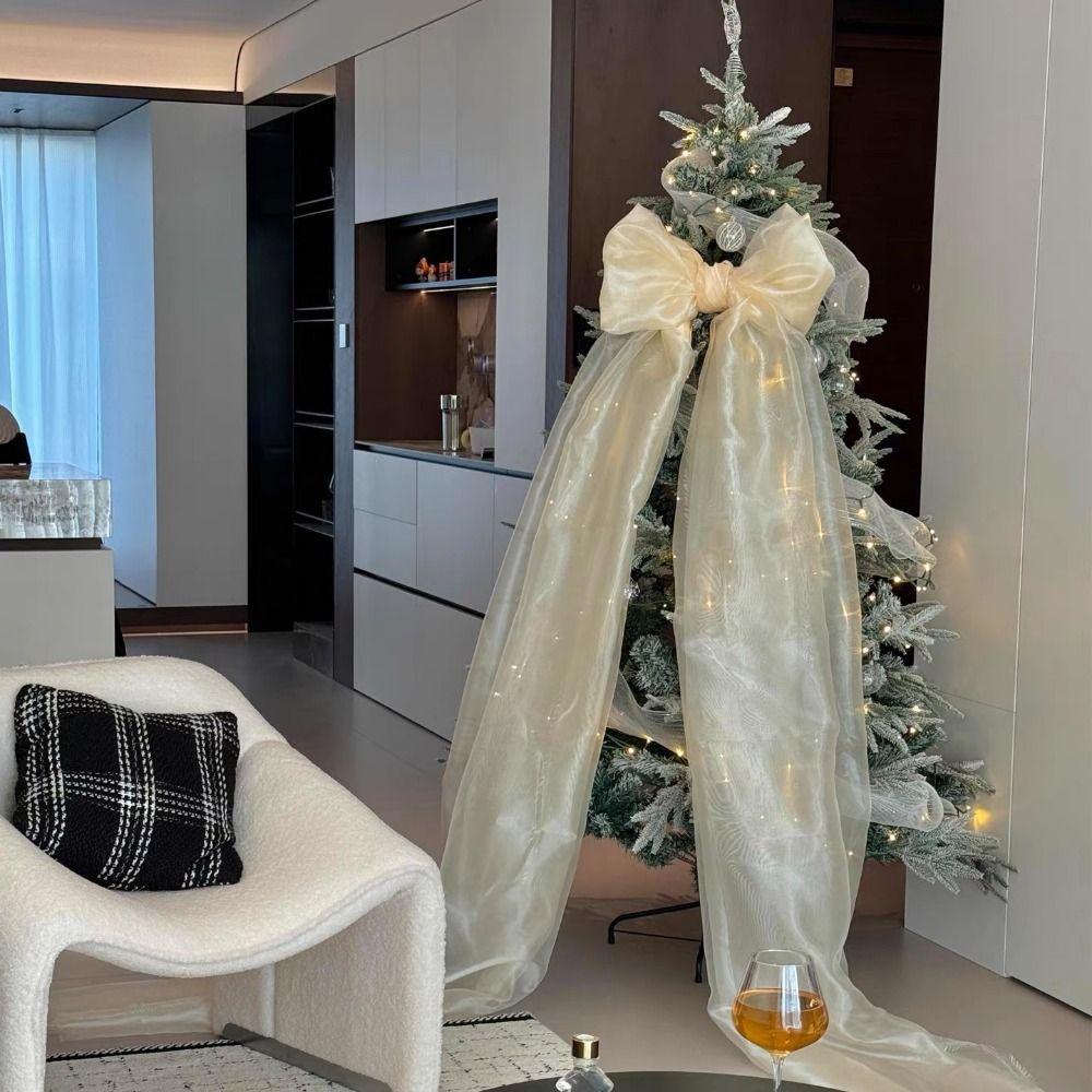 Oversized Giant Bow Hanging Decoration multicolor Bowknot Ornament Christmas Bow Ornaments  Car