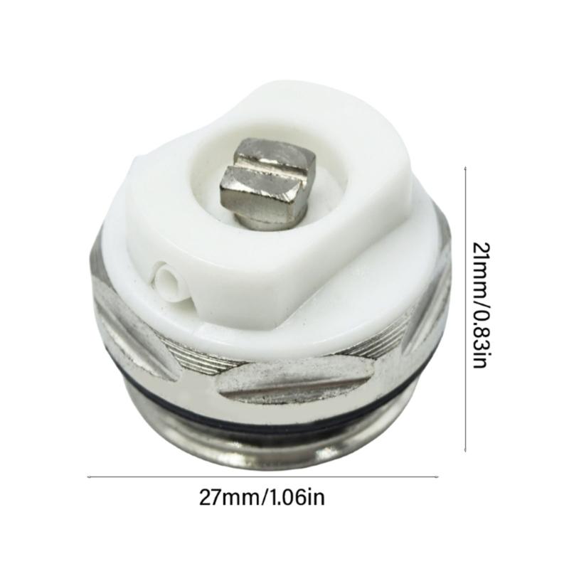 6Pcs 3/8inch Radiator Bleed Valves Self Sealing Radiator Bleed Valves Radiator Exhaust Valves Quick Installation