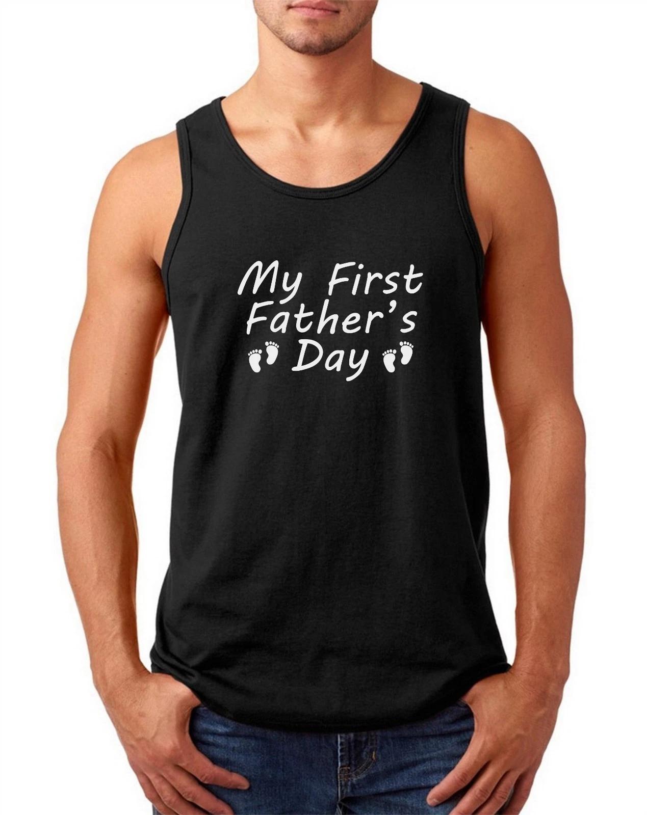 Tank Top My First Father’s Day Shirt New Dad Gift Funny Tee Unique First Daddy 4XL