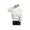 Adidas Solid Print Logo Stand Collar Zip Jacket Men Outerwear White HN9010