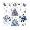 Window Cling Christmas Electrostatic Stickers Multicolor Window Decals  Christmas Decor