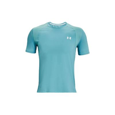 Iso-Chill Logo Spliced Fitness Training Loose Breathable Crew Neck Short Sleeve T-Shirt Men Tops Blue 1361928-476