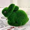 Easter Bunny Green Foam Flocking Simulation Rabbit Three-dimensional Moss Rabbit Gardening Decoration Easter Decoration