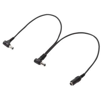 KIKUTANI TECH DC Splitter Cable for Effects Pedal Power Power Supply Black Supply, 2-Way Cord, DC-2,