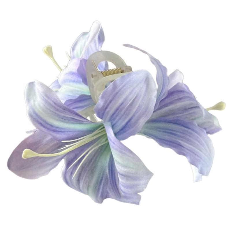 Practical Plastic Floral Hair Claw Clip Offering Stylish And Secure Grip Fashion Hair Accessory For Fashion Ladies