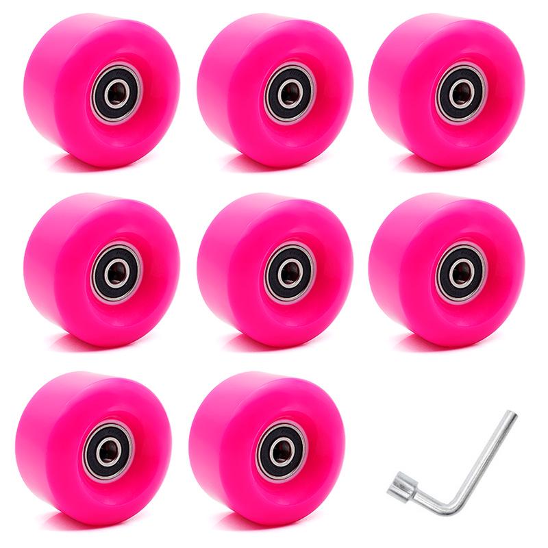 "Double-Row PU Roller Skates with Non-Flashing High-Elastic Wheels"