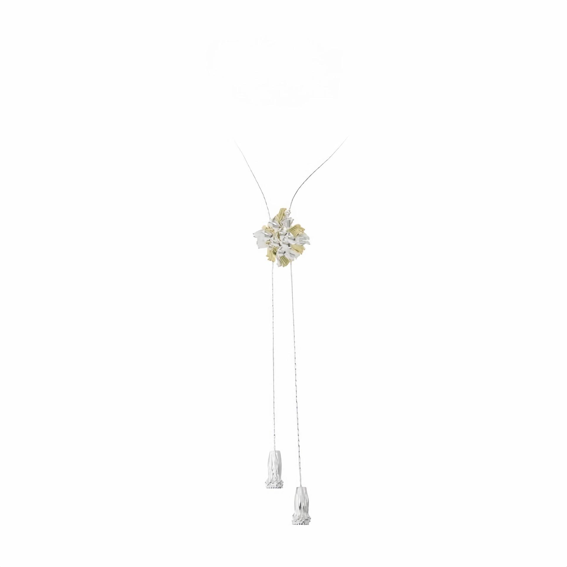 tweed necklace female niche design light luxury high temperament collarbone chain pendant