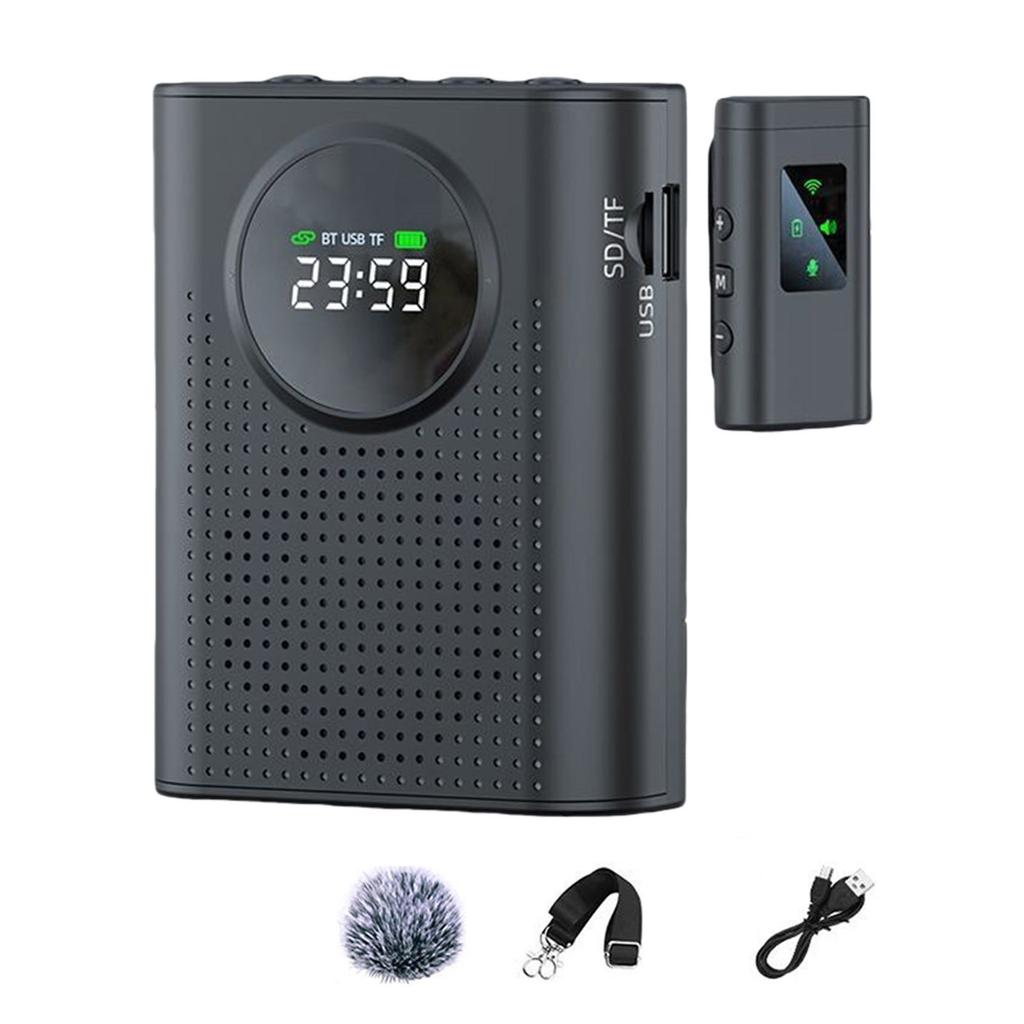 DC5V1A Travel Sound Amplification Device Wireless Mic Voice Amplifier For Teaching Guiding Public Event